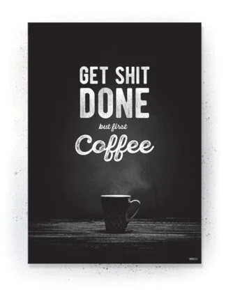 Citater - Plakat / lærredsprint - Flotte artworks i sort/hvid