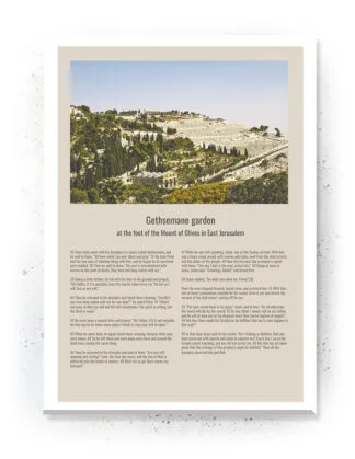 Gethsemane Garden - Plakat / Lærredsbillede - bibel citat