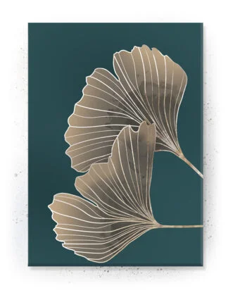 Plakat / lærredsprint - Flotte artworks i Sand/Grøn