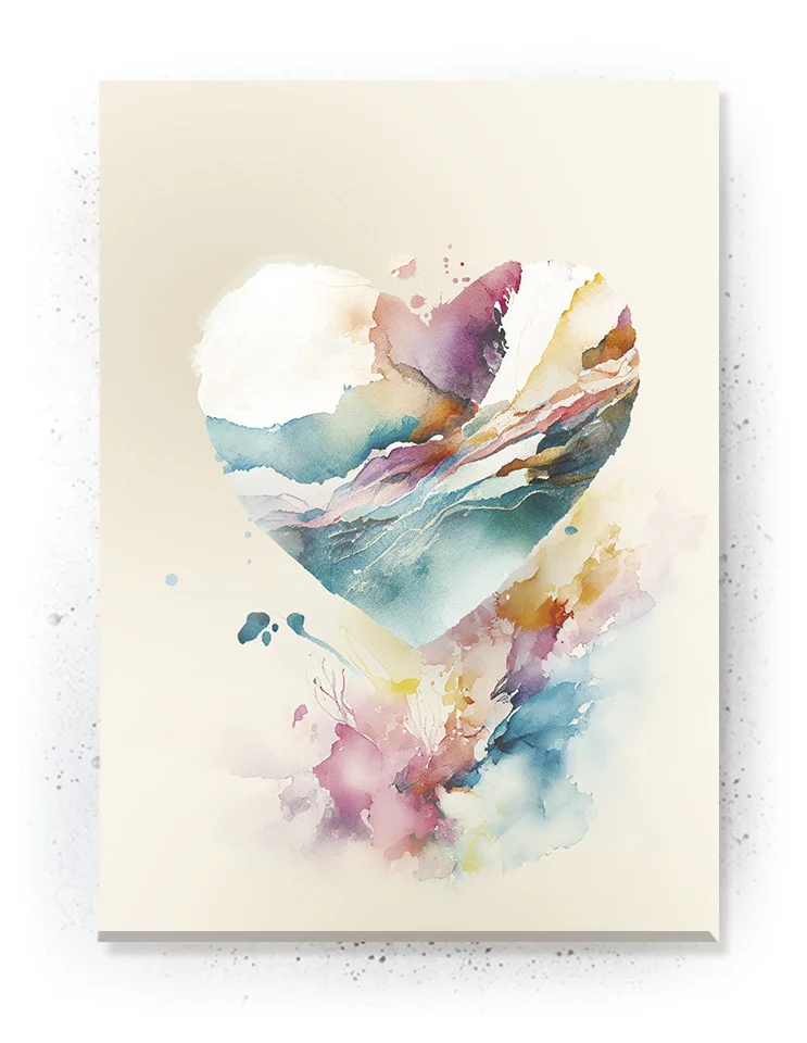 Plakat / Lærredsprint med detaljerede farverige abstrakte motiver