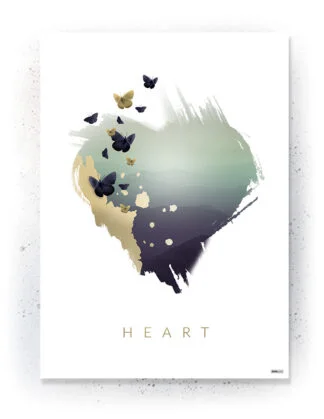 Plakat / Lærredsprint med grønne farver