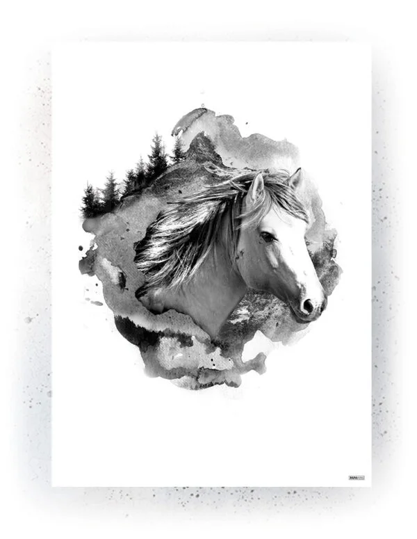 Animals - Plakat / lærredsprint - Flotte artworks i sort/hvid