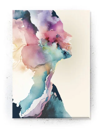 Plakat / Lærredsprint med detaljerede farverige abstrakte motiver