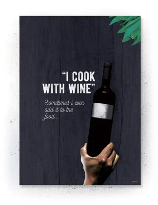 Plakat / lærredsprint med køkken citat