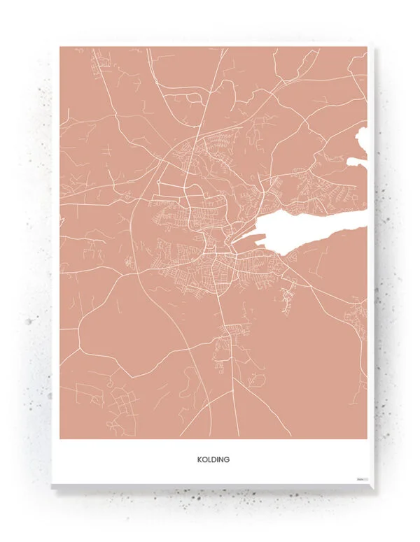 Kolding - Danske By plakater - plakat / lærredsprint