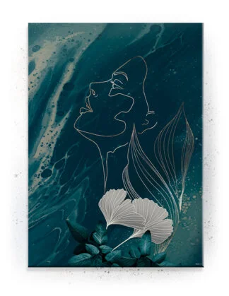 Plakat / lærredsprint - Flotte artworks i mørke og lyse nuancer