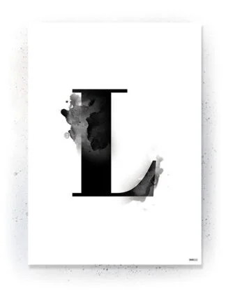 Plakat / lærredsprint - Flotte artworks i sort/hvid