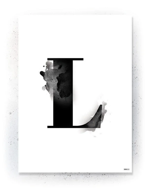 Plakat / lærredsprint - Flotte artworks i sort/hvid