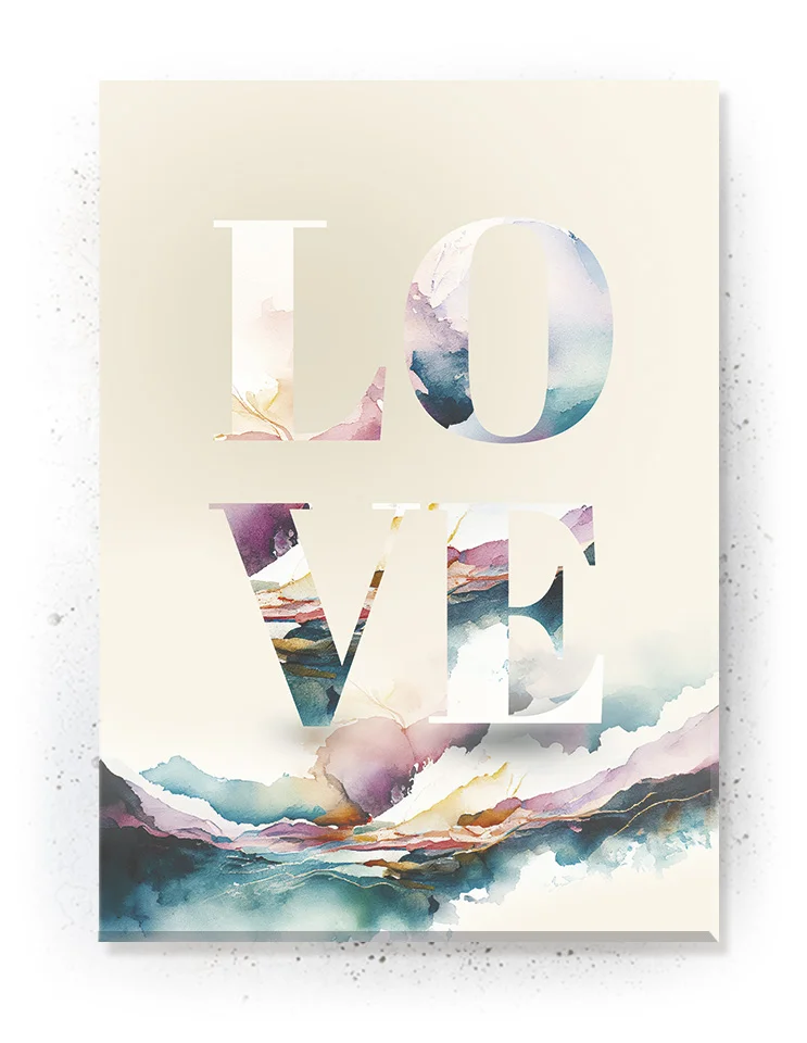 Plakat / Lærredsprint med detaljerede farverige abstrakte motiver