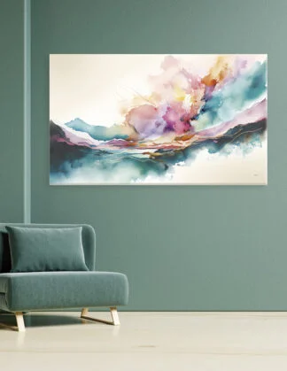 Plakat / Lærredsprint med detaljerede farverige abstrakte motiver