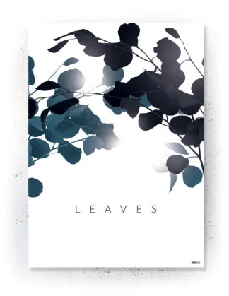 Plakat / Lærredsprint med blade