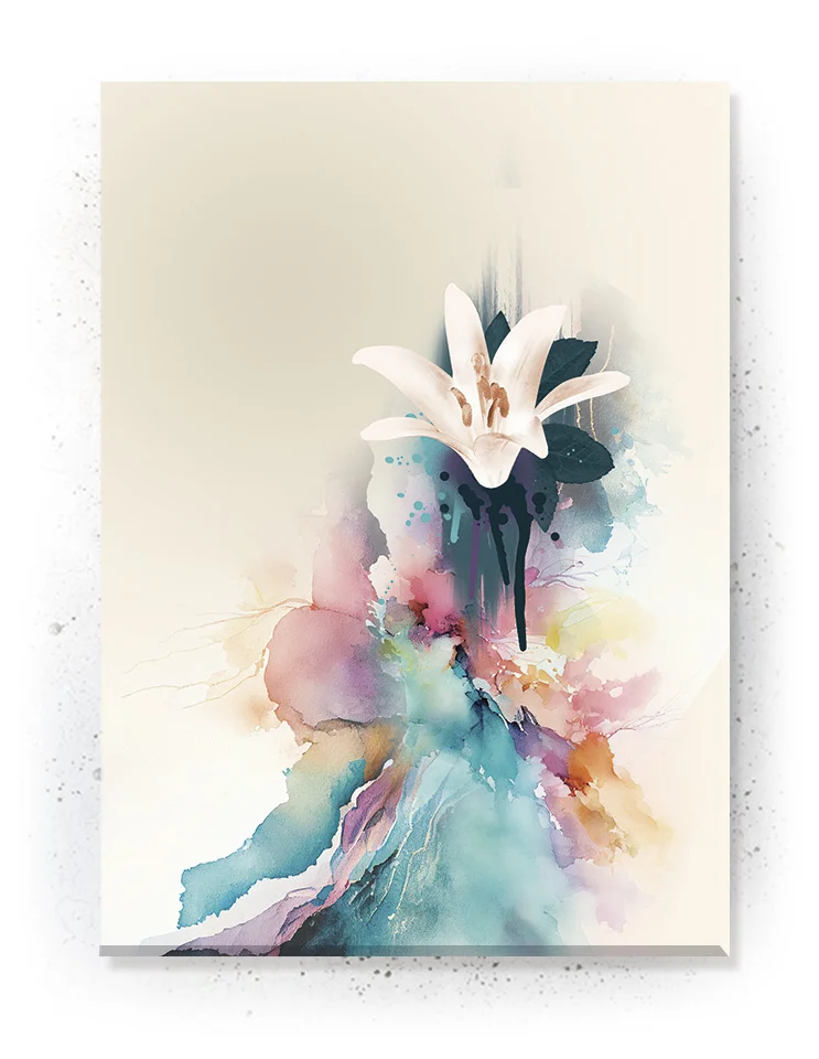 Plakat / Lærredsprint med detaljerede farverige abstrakte motiver