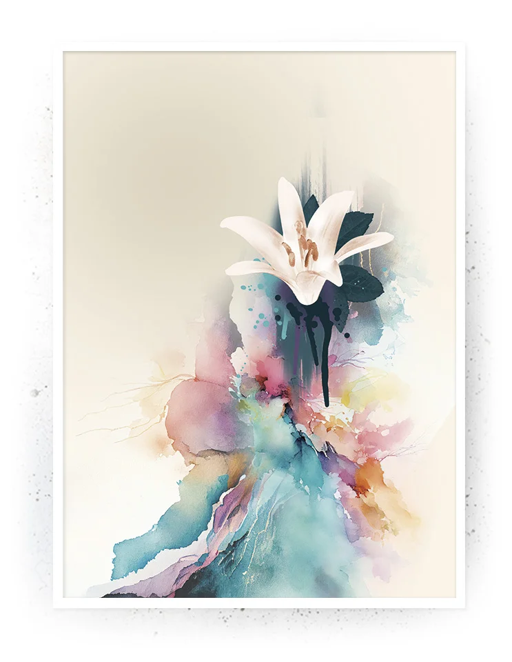 Plakat / Lærredsprint med detaljerede farverige abstrakte motiver