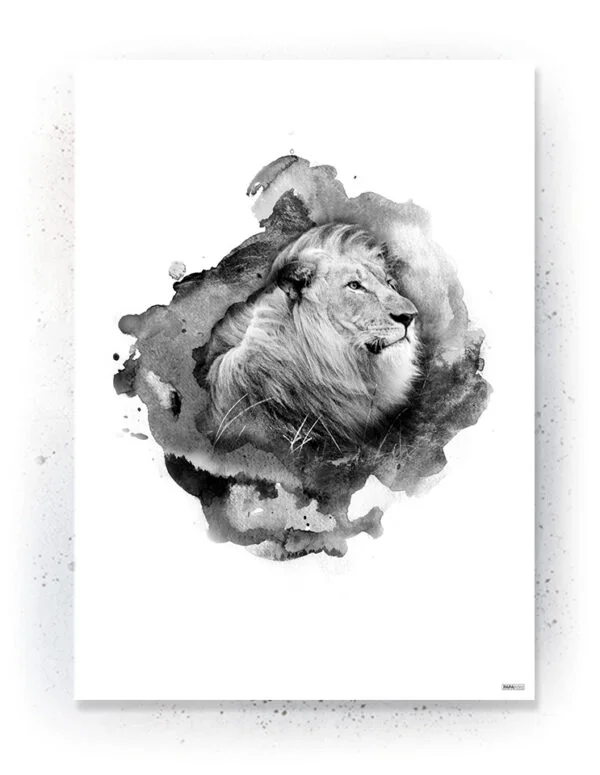 Animals - Plakat / lærredsprint - Flotte artworks i sort/hvid