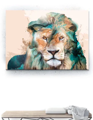 Plakat / Lærredsprint med flotte farverige dyremotiver