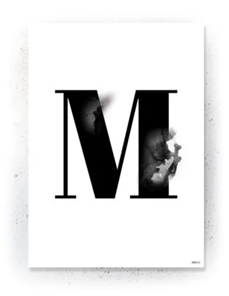 Plakat / lærredsprint - Flotte artworks i sort/hvid