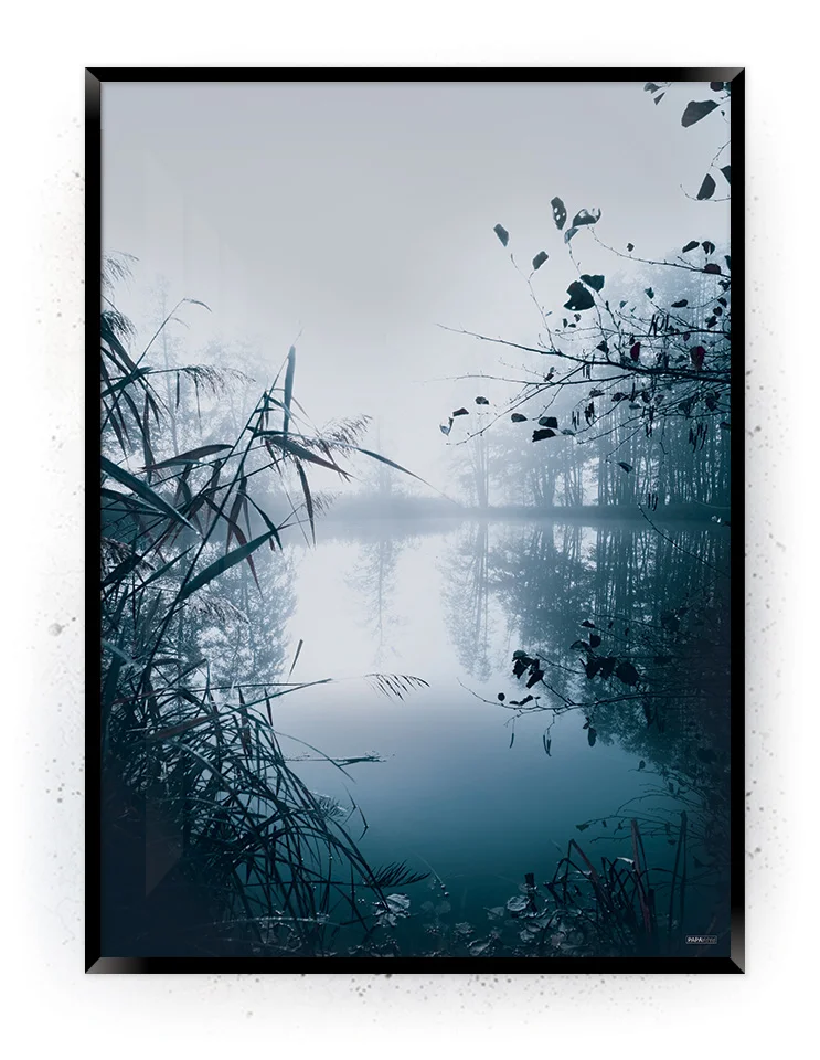 Plakat / Lærredsprint med blå farver