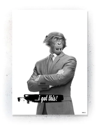 Animals - Plakat / lærredsprint - Flotte artworks i sort/hvid