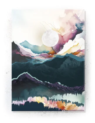 Plakat / Lærredsprint med detaljerede farverige abstrakte motiver