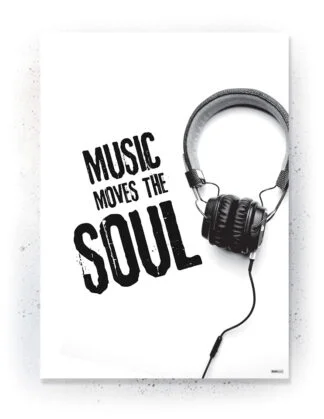 Plakat / lærredsprint - Flotte artworks i sort/hvid