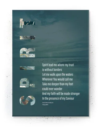 Plakat / lærredsprint - Flotte artworks i Sand/Grøn