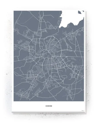 Odense - Danske By plakater - plakat / lærredsprint
