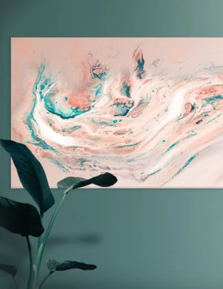 Storformat / lærredsprint med opløftende budskaber og feminine farver