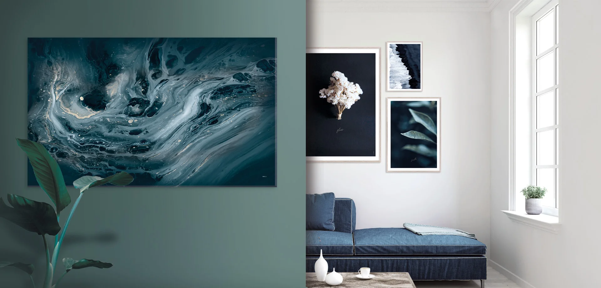 Storformat / Lærredsprint nordisk design Indretning