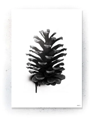 Plakat / lærredsprint - Flotte artworks i sort/hvid