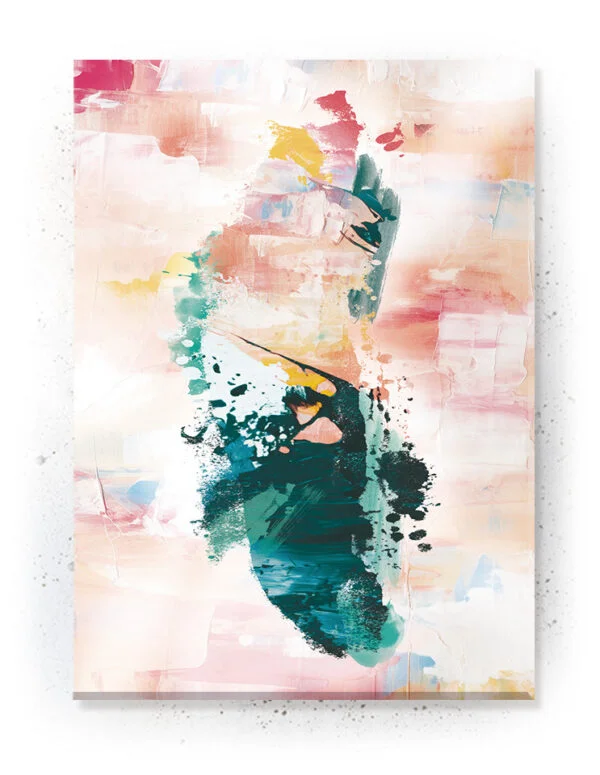 Plakat / Lærredsprint med flotte detaljerede abstrakte farver