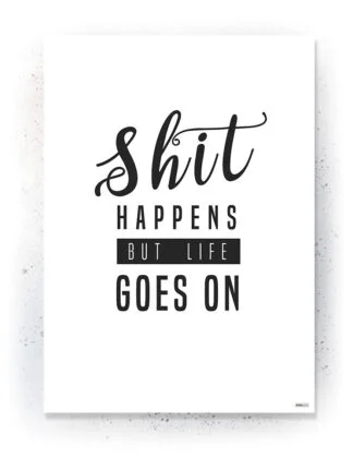 Citater - Plakat / lærredsprint - Flotte artworks i sort/hvid