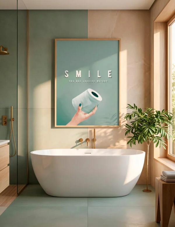 Smile you are loosing weight (PAPAPAPA plakater og lærredsprint)