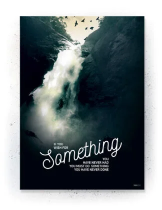 Something - Plakat / Lærredsprint - inspirations citat