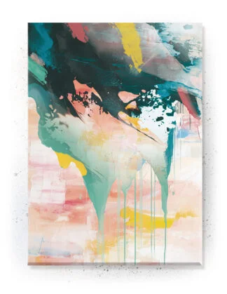 Plakat / Lærredsprint med flotte detaljerede abstrakte farver