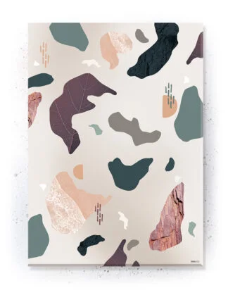 Plakat / lærredsprint - Smukke pasteller og naturlige farver