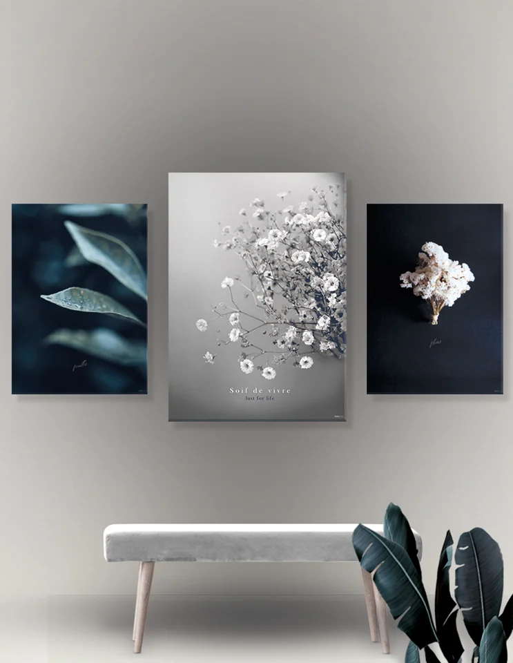 Plakatsæt / Lærredsprint nordisk design Indretning