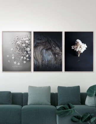 Plakatsæt / Lærredsprint nordisk design Indretning