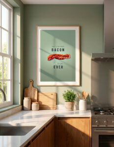 Too much bacon (PAPAPAPA Plakater)