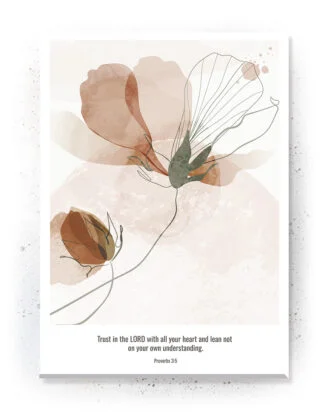 Trust in the lord - Plakat / Lærredsbillede - bibel citat