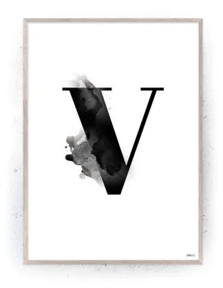 Plakat / lærredsprint - Flotte artworks i sort/hvid