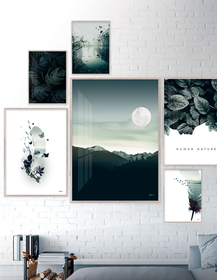 Plakatsæt / lærredsprint med natur motiver