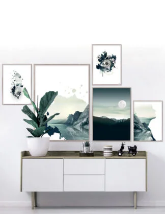 Plakatsæt / lærredsprint med natur motiver