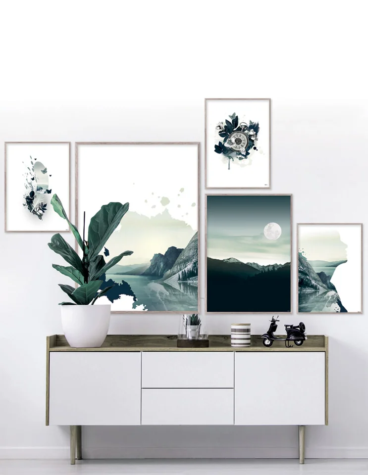 Plakatsæt / lærredsprint med natur motiver