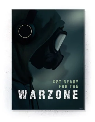 Warzone - Plakat / Lærredsprint - Farverige gamer plakater