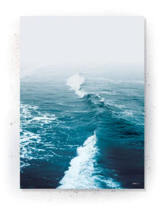 Plakat / Lærredsprint med havet og bølger