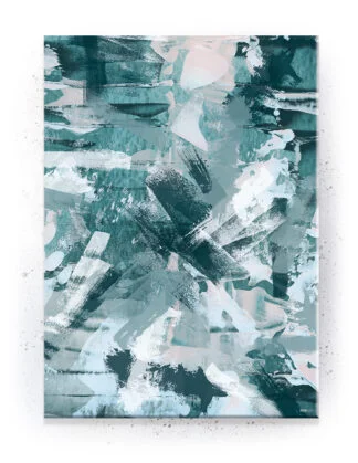 Plakat / lærredsprint med opløftende budskaber og feminine farver