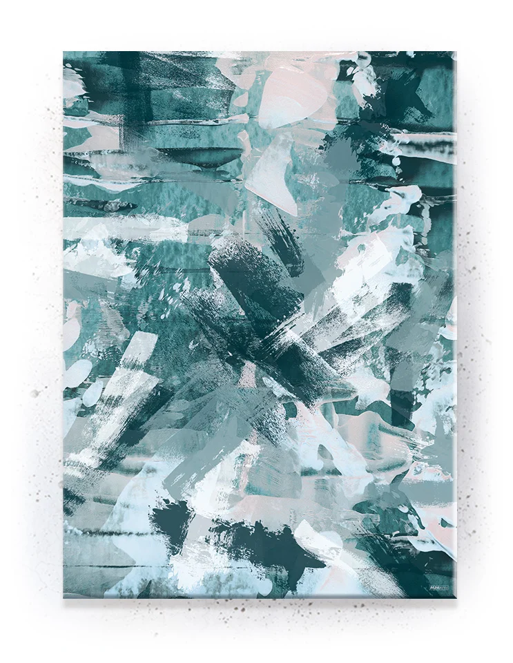 Plakat / lærredsprint med opløftende budskaber og feminine farver