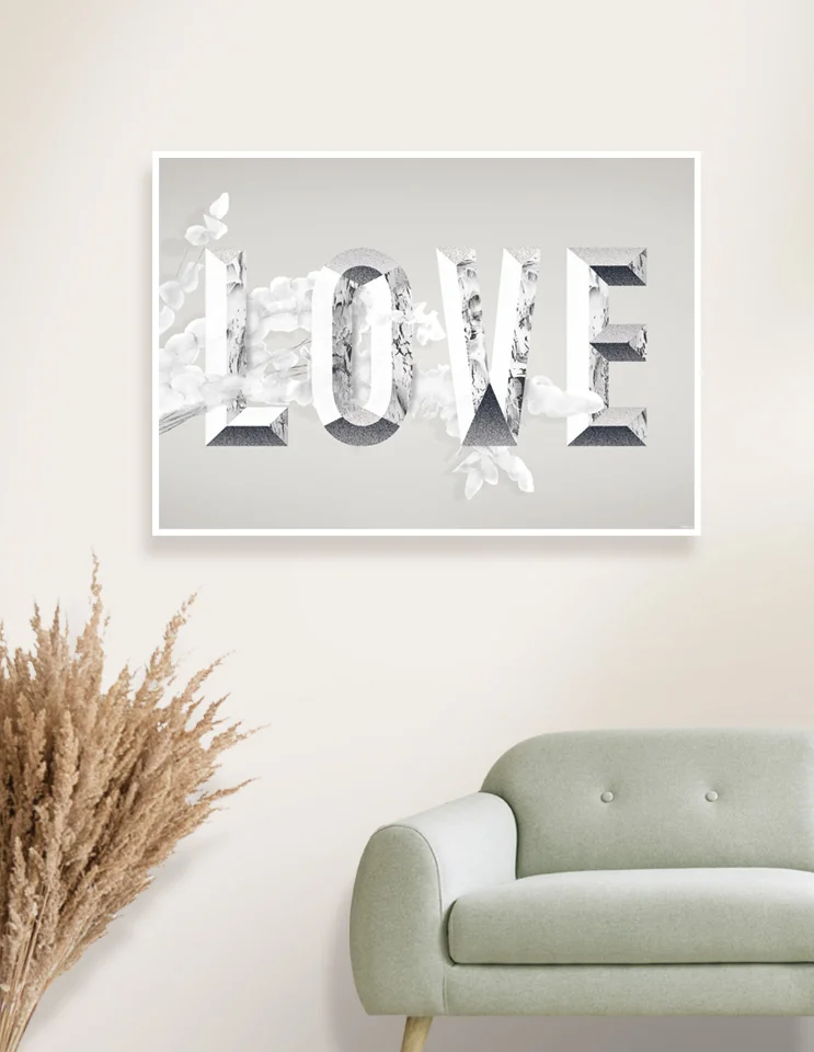 Plakat / lærredsprint - Nedtonede naturlige farver