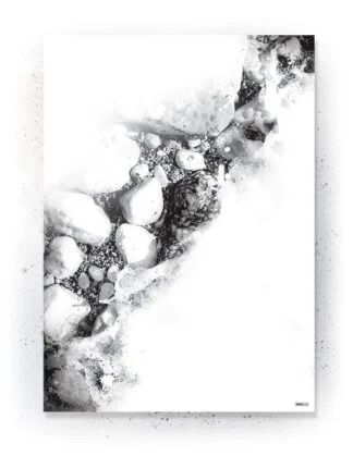 Plakat / lærredsprint - Flotte artworks i sort/hvid