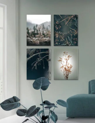 Plakatsæt / lærredsprint - Nedtonede naturlige farver